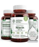 Natural Nutra Time-Release 500mg Niacin Vitamin B3 for Energy & Heart Health - 250 Vegan Tablets - Buy Online on GoSupps.com
