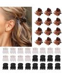 Semjikoy 36 Pcs Mini Hair Clips - Small Jaw Clips for Adults and Children - Ideal for Hairstyle Design - 3 Colours Mix - Buy Online on GoSupps.com