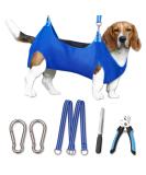 Buy Ovtexzog Dog Care Hammock Harness - Clawing Aid Retention Bag for Nail Care Large Blue (up to 25kg) - International Shipping Available - Buy Online on GoSupps.com