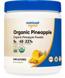 Nutricost Organic Pineapple Powder (8 OZ) - USDA Certified Organic, Freeze Dried, Pineapple Juice Powder, Gluten Free - Buy Online on GoSupps.com