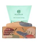 ECO WAVE 3 Gallon Compostable Trash Bags - 100 Bags | ASTM D6400, EN 13432, US BPI & Europe OK Compost Home Certified - Buy Online on GoSupps.com