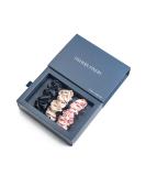 Fishers Finery 25 Momme Silk Large Scrunchies 3 Pack (Black/Pink/Champagne) - 100% Pure Mulberry Silk Hair Ties - Buy Online on GoSupps.com