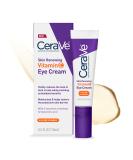 CeraVe Skin Renewing Vitamin C Eye Cream - Reduce Dark Circles & Puffiness | Fragrance-Free Ophthalmologist Tested | 0.5 Fl. Oz - Buy Online on GoSupps.com