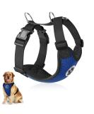 Slowton Dog Harness for Small & Medium Dogs | No Pull Safety & Soft Padded Breathable Blue Harness - Buy Online on GoSupps.com