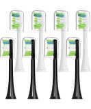 AYAITEE Replacement Brush Heads Compatible with Philips Sonicare 7900 Toothbrush fit DiamondClean 9000 ProtectiveClean 4300-8 Pack Toothbrush Heads Black+White Multicoloured 1 count (Pack of 8) - Buy Online on GoSupps.com