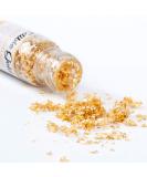 100mg 24k Edible Gold Flakes - Pure Gold Sprinkles for Cake Decorating, Skin Care & Food Coloring - 0.0035oz Pack - Buy Online on GoSupps.com