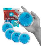 ICEWRAPS 4 Round Gel Ice Packs - Reusable with Clear Backing | Breastfeeding Essentials for Cool Relief | Pack of 5 - Buy Online on GoSupps.com