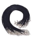 Paxcoo 50Pcs 18 Black Waxed Necklace Cord - 18 Inches - Jewelry Making Supplies - Buy Online on GoSupps.com