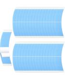 Lace Front Wig Tape Adhesive - 48 Pieces, Double-Sided Waterproof C-Shaped Hair Wig Tape for Wigs, Toupees, Hair Pieces & Extensions - Blue - Buy Online on GoSupps.com