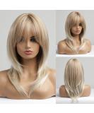 Buy EMMOR Long Curly Blonde Wigs for Women - Shoulder Length Heat Resistant Synthetic Wigs with Bangs - Perfect for Any Occasion - Buy Online on GoSupps.com