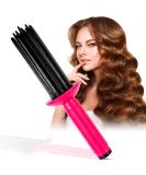 Curling Roll Comb Curling Hair Brush Hair Fluffy Curling Brush Hair Rollers Styling Brush for Curly Hair Hair Curling Roll Comb for Women Girls Heatless Curling Wand Comb Hair Dryer Accessories Pink - Buy Online on GoSupps.com