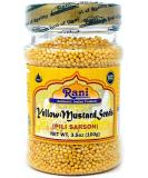 Rani Yellow Mustard Seeds Whole Spice 3.5oz (100g) PET Jar - All Natural, Vegan, Gluten Friendly, Non-GMO - Indian Origin - Buy Online on GoSupps.com