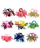 18pc Boutique Girls' Curly Korker Bow Hair Ties - Assorted Colors - Buy Online on GoSupps.com