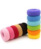 MARY LAVENDER Large Stretch Thick Hair Ties for All Hair Types Seamless Terry Cloth Hair Ponies Elastics Ponytail Holders Knit Hair Scrunchies for Thick Hair Hair Accessories No Damage for Women Girls Kids 12-Pack Color ... - Buy Online on GoSupps.com