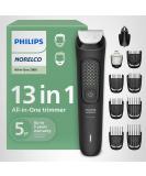 Philips Norelco Multi Groomer All-in-One Trimmer Series 3000-13 Piece Mens Grooming Kit for Beard, Face, Nose, Ear Hair Trimmer and Hair Clipper - NO Blade Oil Needed, MG3740/40 Latest Version - Buy Online on GoSupps.com