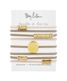 By Lilla Sunlight Stack Ponytails - Set of 8 Hair Ties and Bracelets in Rose/Starfish/Gold - Buy Online on GoSupps.com