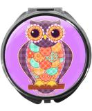 Shop Round Metal Owl Pill Box with Mirror - 3 Compartments | International Shipping Available - Buy Online on GoSupps.com
