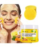 Turmeric Kojic Acid Cleansing Pads - 50 Pcs Exfoliating Face Pads for Dark Spots Gentle & Safe Formula - Buy Online on GoSupps.com