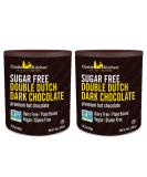 Castle Kitchen Sugar Free Double Dutch Premium Dark Hot Chocolate Mix (2 Pack 16oz Total) - Vegan Dairy Free Plant Based - Keto and Diabetic Friendly - Mix with Milk Substitute - Sweetened with Monkfruit and Good Source of Fiber Sugar Free Double Dutch -  - Buy Online on GoSupps.com