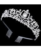 Silver Crystal Crowns Tiara for Women, Girls Elegant Princess Rhinestone Crown with Combs, Bridal Wedding Headbands Prom Birthday Party Halloween Hair Accessories Jewelry Gifts for Women Girls 1Pcs Silver Crown 1PCS - Buy Online on GoSupps.com