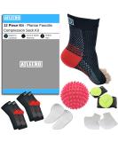 Atlecko 11-Piece Plantar Fasciitis Socks Kit - Compression Foot Sleeves & Ankle Support for Pain Relief (L/XL) | International Shipping Available - Buy Online on GoSupps.com