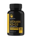 Vitamin D3 K2 5000 IU | Immune System & Bone Support | 125mcg D3, 100mcg K2 MK7, 210mg Calcium | Bioperine | 3rd-Party Tested | 60 Capsules - Buy Online on GoSupps.com