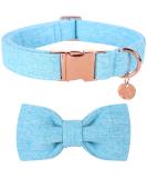 Dogwong Light Blue Adjustable Dog Collar with Removable Fly - Comfortable Neckwear for Small & Medium Dogs - Perfect Gift for Girls - Pack of 1 - Buy Online on GoSupps.com