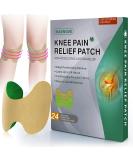 Natural Herbal Knee Pain Relief Patches - Long Lasting & Stay Warm (Pack of 24) - Buy Online on GoSupps.com