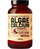 Calcium Supplement - Whole Food with Vitamin K2 & D3, Magnesium, Zinc, Boron, Mineral Complex. Sourced Sustainably from Red Algae. for Bone Strength and Support. Non-GMO & Vegan 90 Capsules. - Buy Online on GoSupps.com