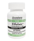 ELFOLATE 15mg L-Methylfolate Supplement - Doctor Recommended Professional Strength - 30 Tablets - Buy Online on GoSupps.com