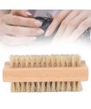 Buy Wooden Nail Brush - Double-Sided Pig Bristle Fingernail & Toenail Cleaner for Manicure & Pedicure | International Shipping - Buy Online on GoSupps.com
