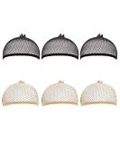 Wig Cap Set - 6 Piece Elastic Hair Net for Wigs | Cotton Mesh & Neutral Options | International Shipping Available - Buy Online on GoSupps.com