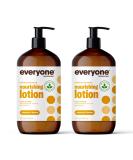 Everyone Nourishing Hand and Body Lotion, 32 Ounce (Pack of 2), Coconut and Lemon, Plant-Based Lotion with Pure Essential Oils, Coconut Oil, Aloe Vera and Vitamin E Coconut and Lemon 32 Fl Oz (Pack of 2) - Buy Online on GoSupps.com