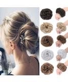 Silk-Co Hair Part with Rubber Band - Wavy Soft Dutt & Thickening Hair Extensions - 45g Ash Brown Messy Bun Updos - Buy Online on GoSupps.com