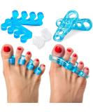 Sixora Premium Gel Toe Separators for Overlapping Toes - Toe Straighteners, Spacers, Hammer Toe & Bunion Corrector - Correct Your Toes Naturally! - Buy Online on GoSupps.com