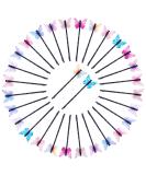 PAGOW 30PCS Butterfly Hair Clips - Fabric Fashionable Bobby Pins with Pearl Decoration for Women and Girls - 10 Styles, 3 Pcs Each - Buy Online on GoSupps.com