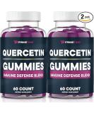 Primetime Sports Quercetin + Zinc + Vitamin C 1000mg Gummies with Elderberry - Immunity Booster for Kids & Adults - Vegan - 2 Pack (120 Gummies) - Buy Online on GoSupps.com