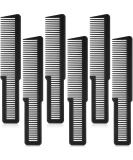 6-Piece Professional Hair Cutting Comb Set - Ideal for Stylists and Barbers - Black - Buy Online on GoSupps.com