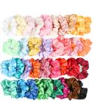 Buygoo 36 Color Silk Satin Hair Ties for Women | Strong Elastic Ponytail Holders & Colorful Hair Accessories - Buy Online on GoSupps.com