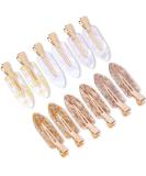 Cptots 12PCS No Bend Hair Clips - Creaseless Hair Clips for Makeup Applications and Styling - Acrylic Resin Flat Hair Barrettes for Women - Buy Online on GoSupps.com