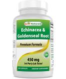 Best Naturals Echinacea Goldenseal 450mg - 250 Capsules | Immune Support Supplement - Buy Online on GoSupps.com