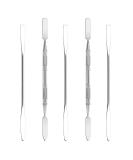 Wismee 5Pcs Makeup Spatula Set | Professional Stainless Steel Cosmetics Mixer | Long Metal Depotting Mixing Tool (#1+#2) - Buy Online on GoSupps.com