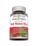 Amazing Formulas Red Yeast Rice 600mg + CoQ-10 50mg | 120 Vegetarian Capsules - Buy Online on GoSupps.com