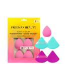 Freeman Puffs N' Stuff Powder Puffs + Liquid Sponges Set Makeup Blending Sponges & Powder Puffs For Foundation Concealer & Setting Powder Vegan & Cruelty Free 8 Count - Buy Online on GoSupps.com