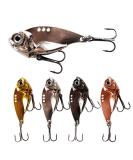 5PCS Fishing Spoon Lures Metal Spinner Blade Hard VIB Swimbaits Vibrating Jigging Sinking Lure - Sharp Treble Hooks - Bass, Walleye, Trout - 0.25oz to 0.71oz 0.54oz (15g) - Buy Online on GoSupps.com