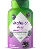 VitaFusion Extra Strength Melatonin 5mg Gummies - Natural Blackberry Flavor - 120 Count - Buy Online on GoSupps.com