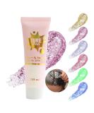 Glitter Body Gel Aonat 30ml - Long-Lasting Pink Sequins for Face Nails Eyes & Hair - Perfect for Masquerade & Halloween (#02) - Buy Online on GoSupps.com
