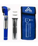 ABECIOUS Mini Otoscope Ear Infection Diagnostic Device with Light - Pocket Size Tool 10x Canula - Blue - Buy Online on GoSupps.com