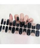 Ceboic Gel Nail Polish Stickers - 22PC UV Self-Adhesive French Black Gel Strips for Salon Quality Nails - Buy Online on GoSupps.com
