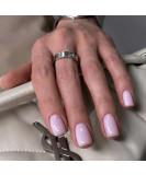 Justotry 24-Piece Monochrome Angular Press-On Nails - Glossy Peach Rose & Pale Pink Square Fake Nails for Women - Buy Online on GoSupps.com